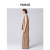 VIMAGE纬漫纪气质高腰垂感直筒休闲裤2025夏季新款V2305932 商品缩略图2