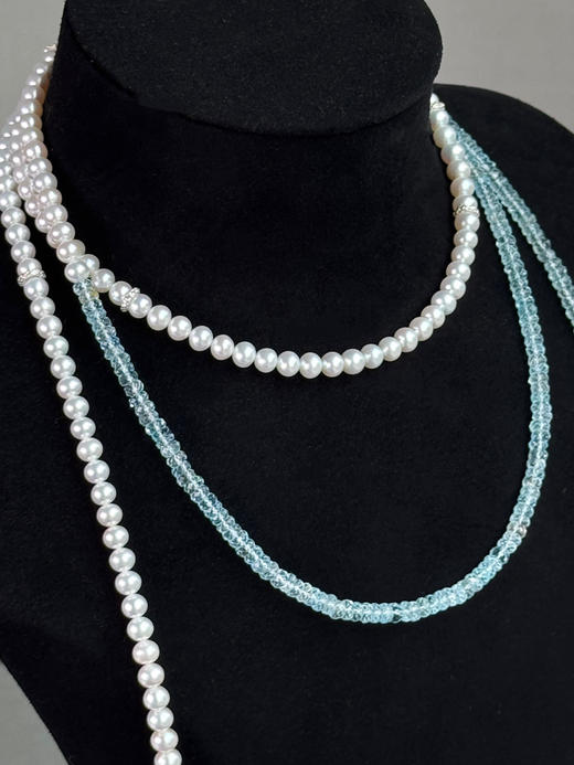 【上善若水】珍珠托帕石项链 商品图2