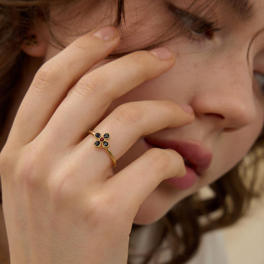 ARSIS银饰｜秘密花园系列 四叶草暮色戒指 商品图2