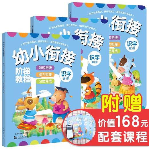 幼小衔接阶梯教程——识字（全3册）（AY） 商品图4