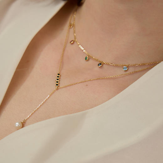 ARSIS银饰｜秘密花园系列 暮色星坠项链 商品图2