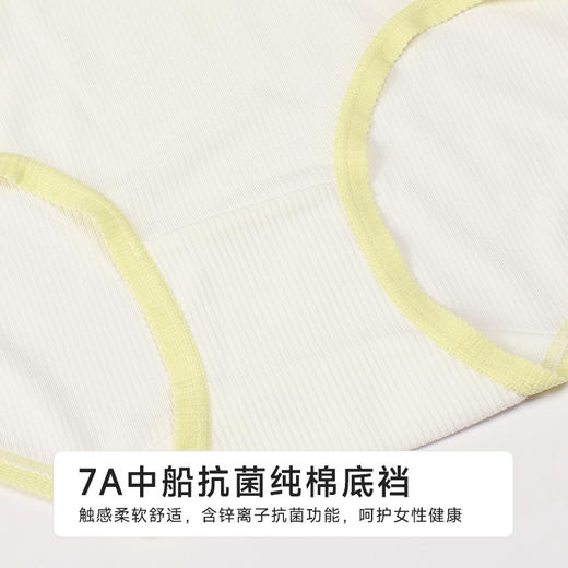 都市丽人纤柔绵木代尔系列人棉罗纹平角裤LKH5C7 商品图7