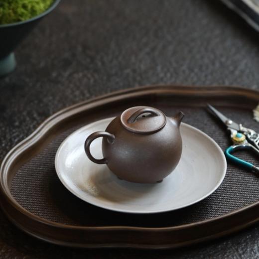 圆瓢 宜兴原矿紫砂 小品壶慢生活 泡茶壶 生活美学茶器 色泽效果细腻而丰富 商品图5