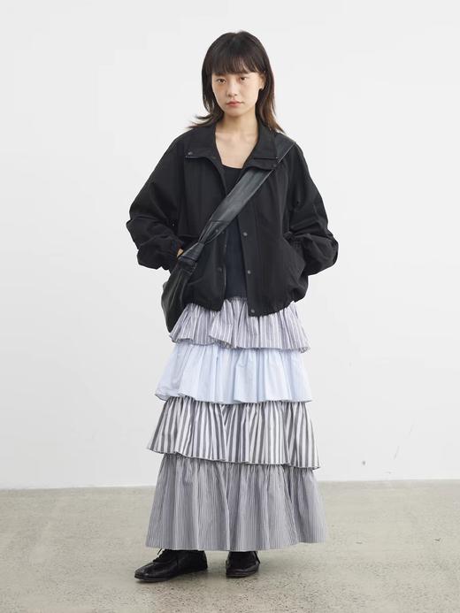 步履不停/5A41141C/拼接条纹蛋糕裙 商品图1