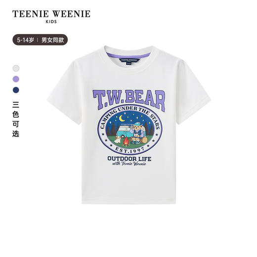 TeenieWeenie Kids小熊童装夏男女童印花吸湿速干凉感T恤TKRW256485I 商品图7