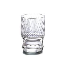 日本进口石塚硝子平底玻璃杯牛仔纹-8568