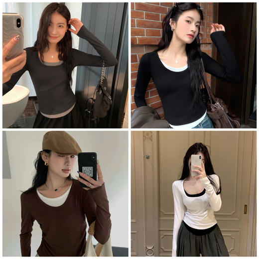 纸片人假两件（锁 商品图2