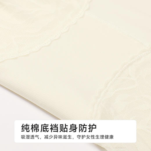 都市丽人收腹提臀轻塑美臀系列锦纶提花平角裤LKH4A5 商品图7