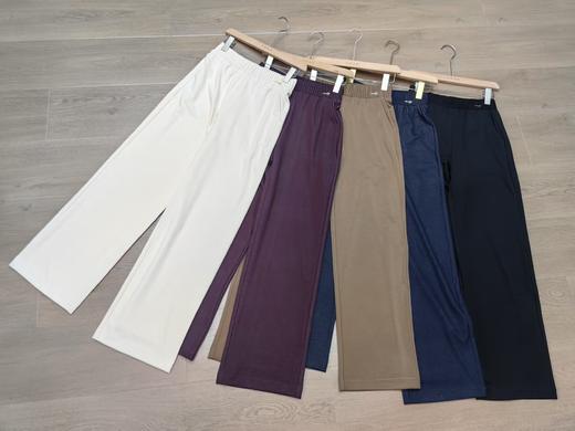 夏新款设计感松紧腰显瘦直筒休闲裤直筒裤 商品图9