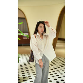 Y5C01B1128 100支高支高密精纺棉小立领休闲宽松衬衫夏季RJ005