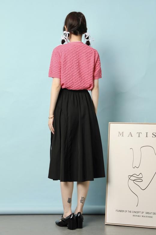 L.Fleuri 时髦金属扣针织上衣 18010 商品图3