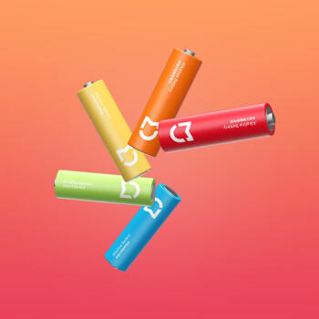 米家5号碱性电池 40粒 高性价比 彩虹色外观 大数量包装 商品图5