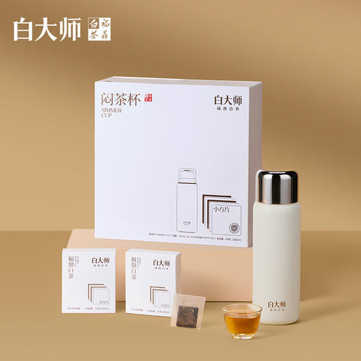 白大师闷泡杯福鼎白茶一级寿眉袋泡茶包小方片茶叶茶包60g 商品图2