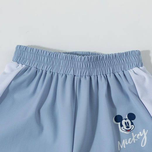 迪士尼2025春夏季新款男童米奇印花防蚊裤宽松透气速干运动裤休闲裤ZD2EK009 商品图12