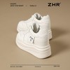 ZHR厚底高帮休闲鞋女增高8cm春季新款时尚百搭板鞋软底轻便运动鞋 商品缩略图4