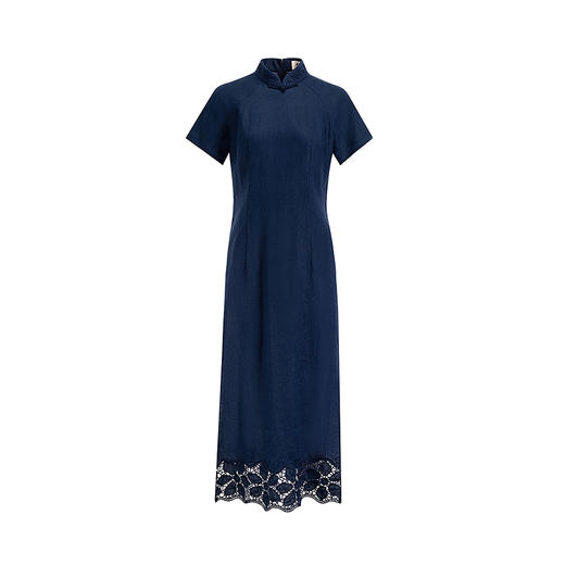 【林栖设计小店】亚麻衬衣改良旗袍长衫传统高腰显瘦2025夏季新品连衣裙女1952055 商品图9