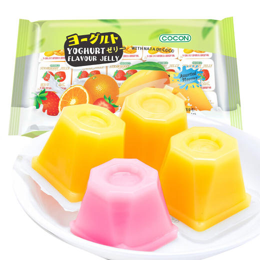 可康多口味酸奶果冻含椰果525g/210g 口感嫩滑浓浓的果香 051368/051327 商品图0