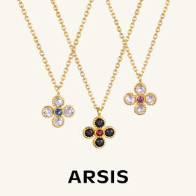 ARSIS银饰｜秘密花园系列 四叶草暮色项链