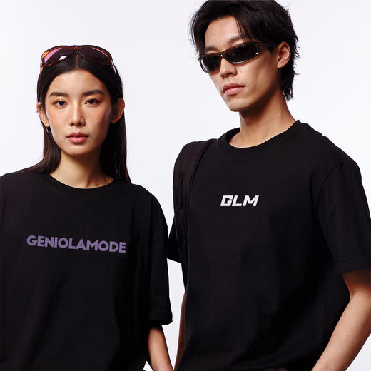 GENIOLAMODE情侣款精梳棉T恤 明星同款 亲肤舒适透气 百搭宽松落肩版型 商品图0