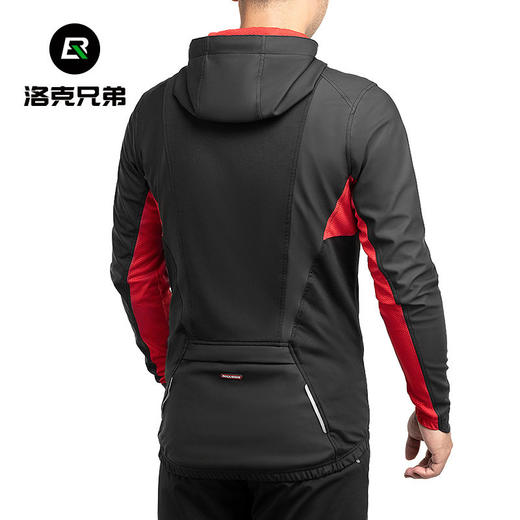 洛克兄弟骑行服套装男女款抓绒保暖长袖长裤秋冬季单车户外运动服 商品图3