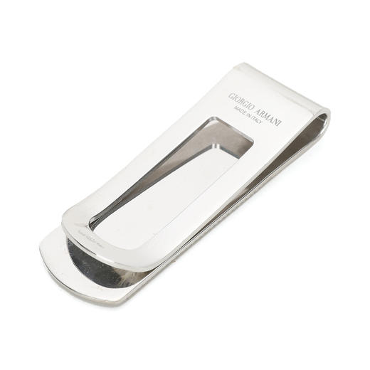 8055187069434 GIORGIO ARMANI  男式简约加宽版夹子文具票据夹手账钞票夹钱夹 商品图2