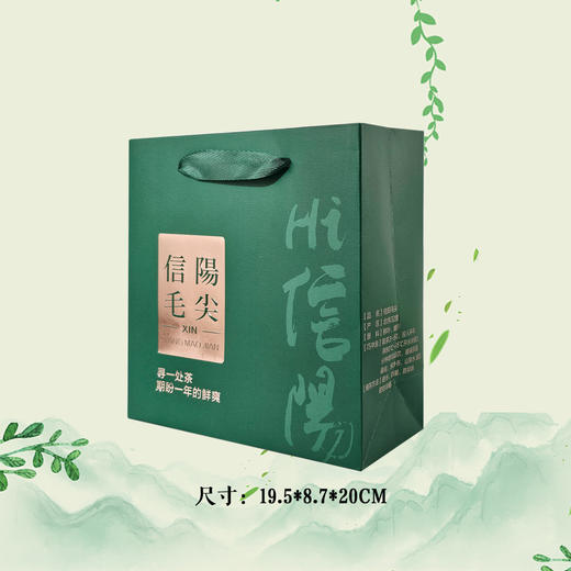 Hi信阳.毛尖套装【绿半斤装.1提2个125g听】3.9元1套.整箱100套 商品图3