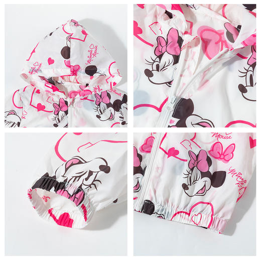 迪士尼【米妮满印涂鸦风皮肤衣】25春夏新款女童户外踏青清爽遮阳外套ZD2ES012 商品图6