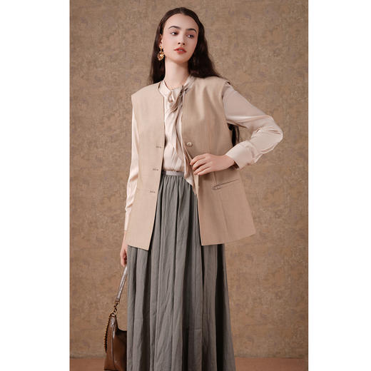 乔万尼新品通勤时尚风马甲背心ED1H909 商品图1