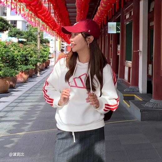 Adidas阿迪达斯CNY HOODED SWEATSHIRT 蛇年双面针织运动休闲连帽卫衣套头衫连帽卫衣JZ1638 商品图6