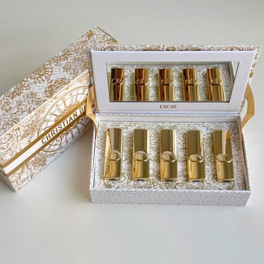 预售5-7天！迪奥金管口红小样五件套/24年圣诞款 丝绒999，丝绒374，994，丝绒777，哑光284 商品图0