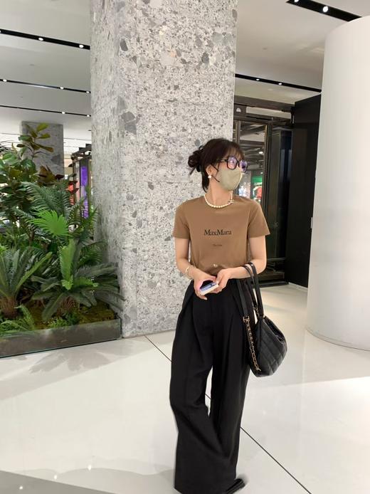 原版原单MAX精致字母T   进口精棉不变形显瘦T恤 商品图7