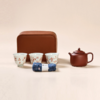 石音小品壶套装 原矿清水泥 旅行皮制包装 全麻小茶巾备上 使用方便 商品缩略图0