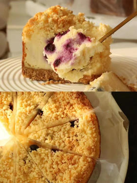 8寸蓝莓奶酥芝士（5cm高）