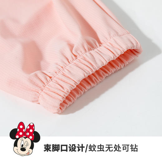 迪士尼2025春夏季新款女童米妮印花防蚊裤宽松透气速干学生裤运动裤闲裤ZD2EK007* 商品图11