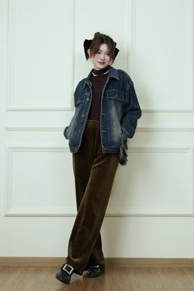 Kai & Kiera 休闲薄绒牛仔外套 19542