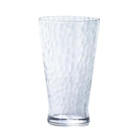 日本进口石塚硝子通用款玻璃杯波浪花纹大款B6564