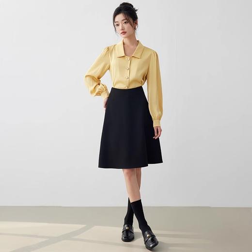 IWY/职业黄色衬衫女春季新款正装通勤女装教师工装衬衣高级感B0481 商品图3