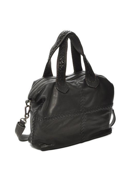 700587438974 Carla Mancini 黑色素面简约百搭两用包 商品图1