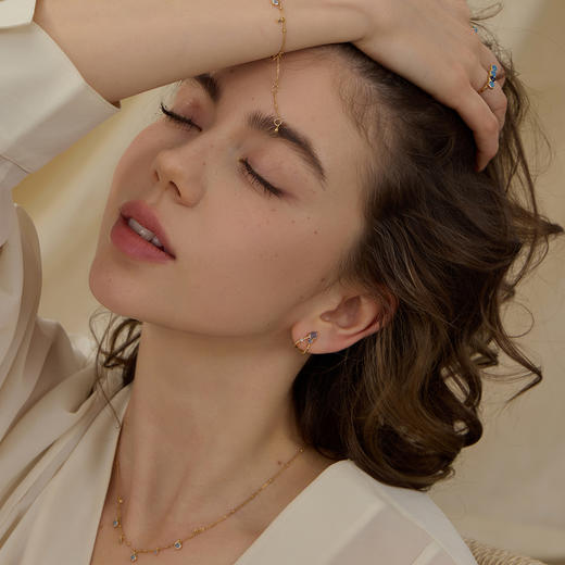 ARSIS银饰｜秘密花园系列 仲夏蓝调耳钉 商品图4