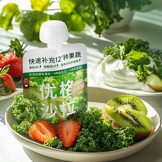 优格沙拉 | 一次吃到12种果蔬的酸奶 6种益生元100亿活菌 每袋热量<85kcal 富含多种微量元素 营养又饱腹 商品图6