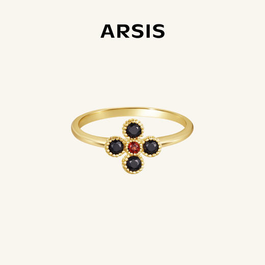 ARSIS银饰｜秘密花园系列 四叶草暮色戒指 商品图0