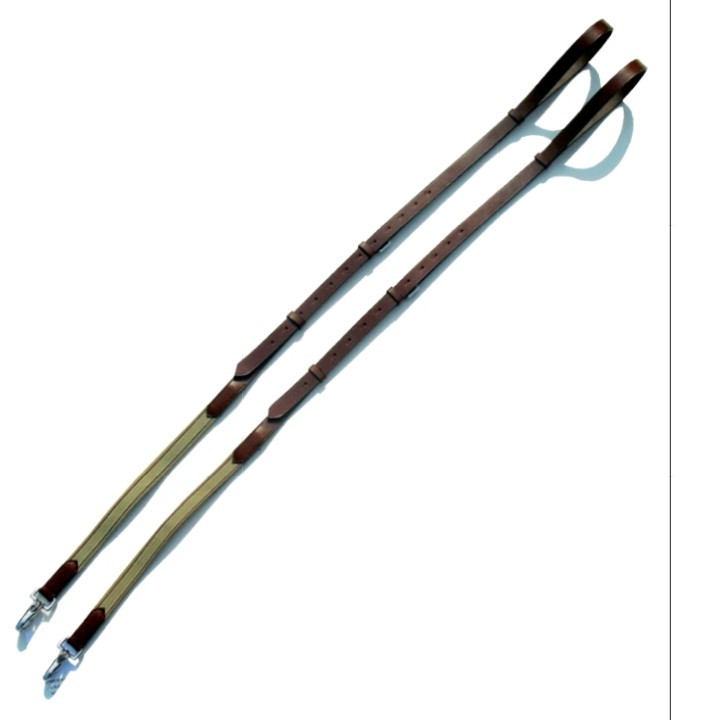 侧缰马缰绳驯马缰绳侧缰绳副缰绳纯牛皮材质耐磨调教用马具马术用品5024QS