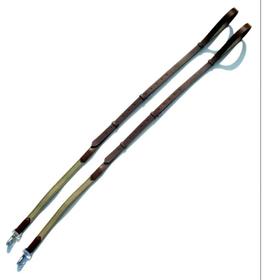 侧缰马缰绳驯马缰绳侧缰绳副缰绳纯牛皮材质耐磨调教用马具马术用品5024QS