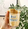 玻璃咖啡杯   冰美式杯子家用水杯高颜值英文字母拿铁牛奶杯饮料酒杯3.198 商品缩略图3