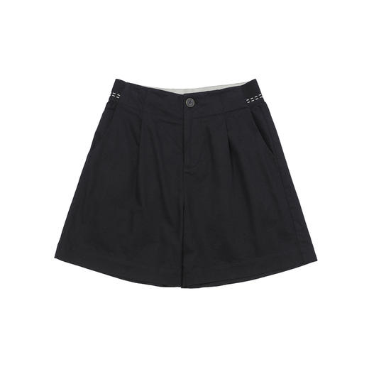 谜底短裤女2025夏季新品百搭日常弹力LOGO短裤合身裤子252MK0573 商品图4