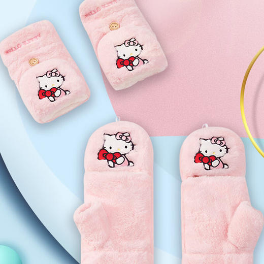 三丽鸥  翻盖Kitty蝴蝶结手套ST5018 商品图4