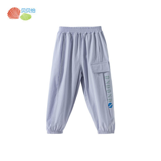 贝贝怡2025春夏新款男童轻薄透气防蚊裤宽松舒适运动休闲裤学生百搭长裤ZB2EK011 商品图12