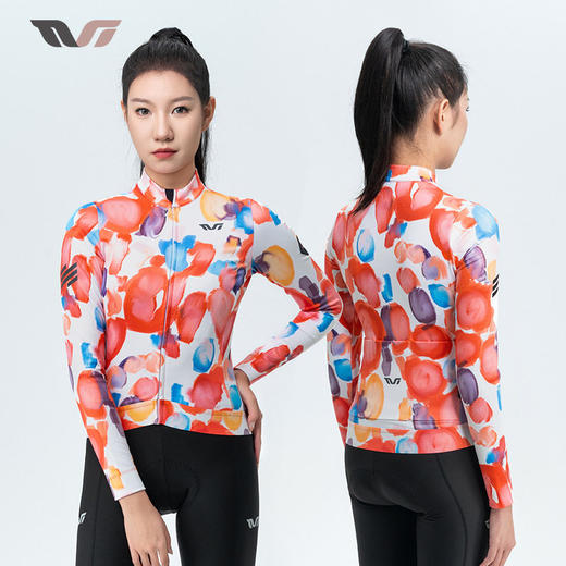 洛克兄弟TVI系列女款骑行服长袖上衣保暖防风公路自行车服秋冬季 商品图2