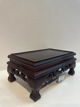 酸枝长方形虎脚底座18.5*8*11cm