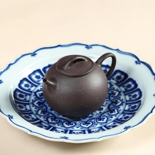 圆瓢 宜兴原矿紫砂 小品壶慢生活 泡茶壶 生活美学茶器 色泽效果细腻而丰富 商品图4